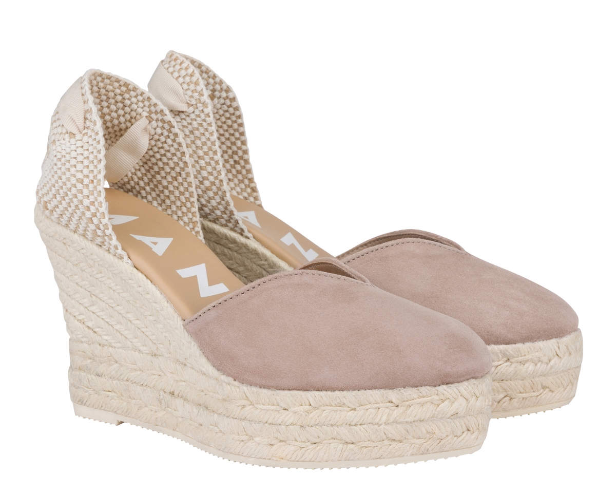 Picture of MANEBI Heart shape wedges vintage taupe soft