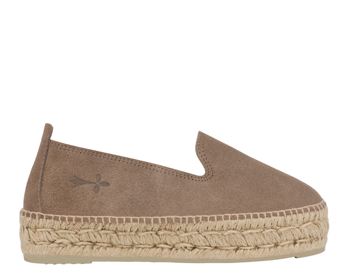 Picture of MANEBI Slippers D Coco Brown suede Hamptons 